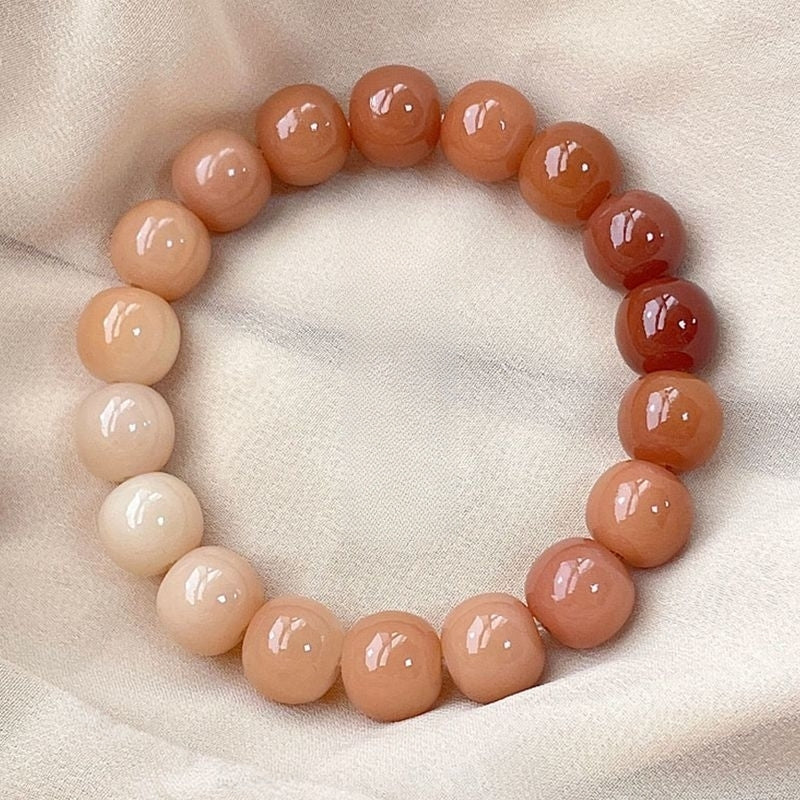 Tea Gradient Bodhi Beaded Bracelet